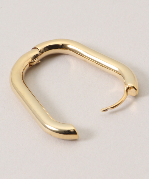 SLOBE IENA（スローブイエナ）の「Theia Jewelry/テイア ジュエリー スクエアフープピアス 71012E0020（ピアス（両耳用）・レディース・ゴールド・FREE）」の6枚目の写真