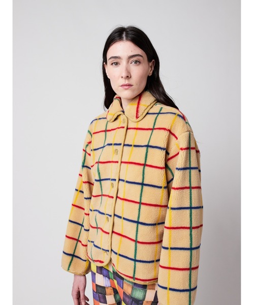 BOBO CHOSES（ボボショーズ）の「Color Striped sheepskin jacket（カバーオール・レディース・マルチ・S/M/L/XL/XS）」の4枚目の写真