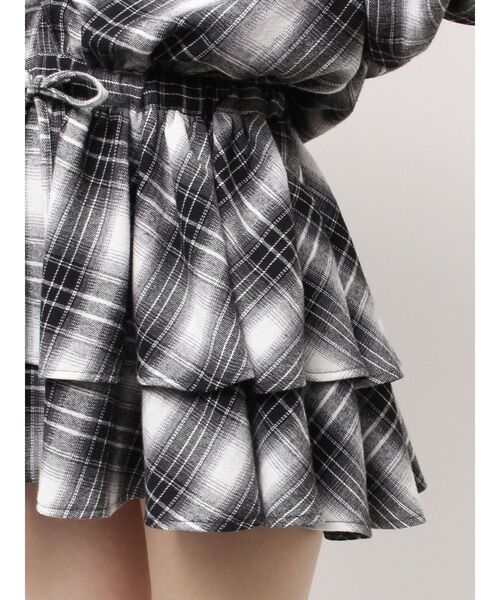 GYDA(ジェイダ)の「3WAYチェックワンピース(ワンピース・レディース・ブラック/ベージュ・FREE)」の10枚目の写真