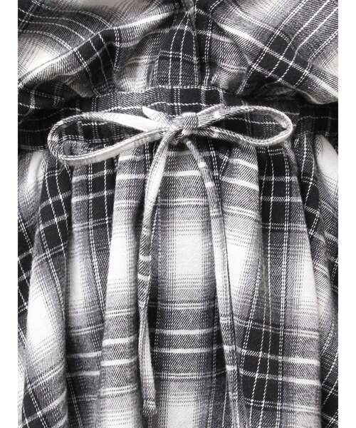 GYDA(ジェイダ)の「3WAYチェックワンピース(ワンピース・レディース・ブラック/ベージュ・FREE)」の15枚目の写真