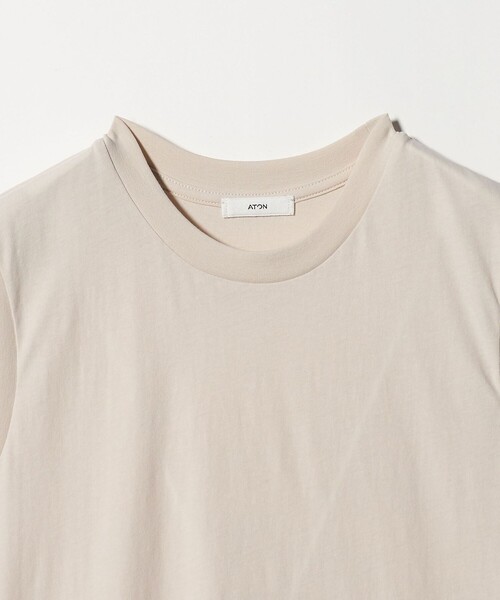 ATON（エイトン）の「＜ATON＞タンクトップ（タンクトップ・レディース・ダークグレー/ナチュラル・02(38)）」の8枚目の写真