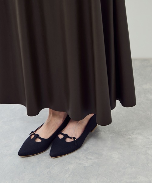 ROPE' PICNIC(ロペピクニック)の「シンセティックレザーフレアロングスカート(スカート・レディース・ダークブラウン/カーキ/ベージュ・S/M)」の4枚目の写真