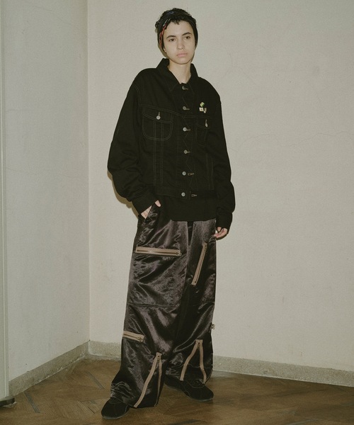 Jieda（ジエダ）の「PARACHUTE ZIP PANTS（その他パンツ・メンズ・ブラック/ネイビー・1/2）」の4枚目の写真