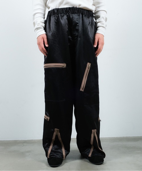 Jieda（ジエダ）の「PARACHUTE ZIP PANTS（その他パンツ・メンズ・ブラック/ネイビー・1/2）」の9枚目の写真