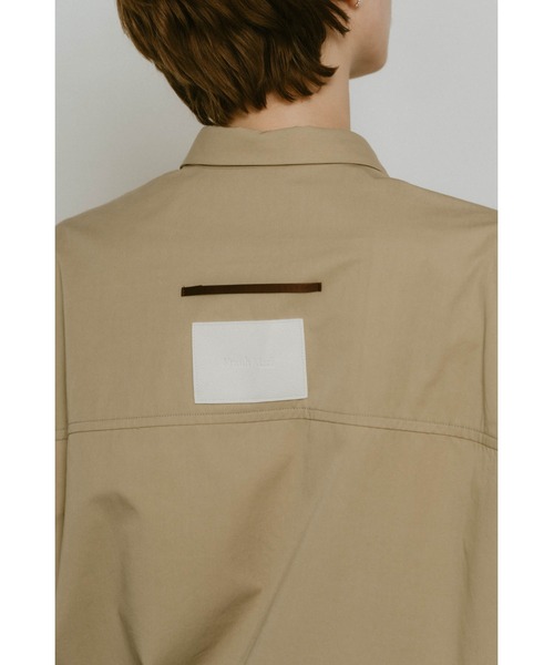 Knuth Marf（クヌースマーフ）の「stripe label nosleeve shirt（シャツ/ブラウス・レディース・モスグリーン/ピンク/ブラック/グレイッシュベージュ・FREE）」の6枚目の写真