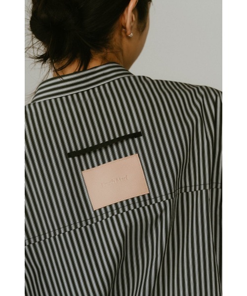 stripe label nosleeve shirt（シャツ/ブラウス）｜Knuth Marf