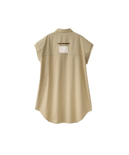 Knuth Marf（クヌースマーフ）の「stripe label nosleeve shirt（シャツ/ブラウス・レディース・モスグリーン/ピンク/ブラック/グレイッシュベージュ・FREE）」の20枚目の写真