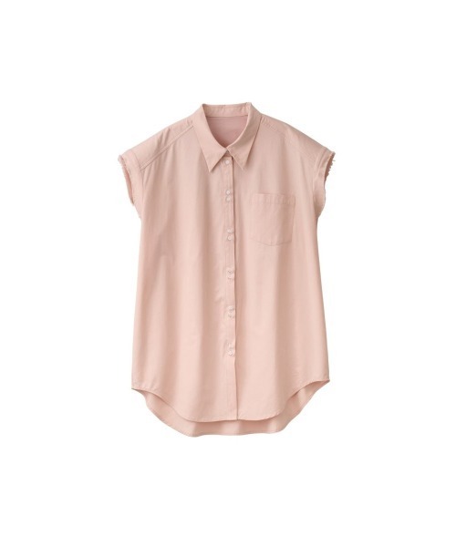 Knuth Marf（クヌースマーフ）の「stripe label nosleeve shirt（シャツ/ブラウス・レディース・モスグリーン/ピンク/ブラック/グレイッシュベージュ・FREE）」の21枚目の写真