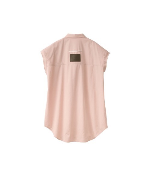 Knuth Marf（クヌースマーフ）の「stripe label nosleeve shirt（シャツ/ブラウス・レディース・モスグリーン/ピンク/ブラック/グレイッシュベージュ・FREE）」の22枚目の写真