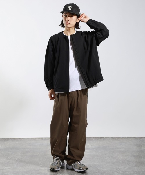 BAYFLOW(ベイフロー)の「ドライ鹿の子ブルゾン(カーディガン/ボレロ・メンズ・ブラック/ブラウン/セージグリーン・MEDIUM/LARGE)」の17枚目の写真