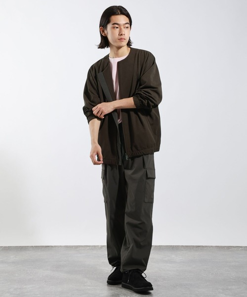 BAYFLOW(ベイフロー)の「ドライ鹿の子ブルゾン(カーディガン/ボレロ・メンズ・ブラック/ブラウン/セージグリーン・MEDIUM/LARGE)」の19枚目の写真