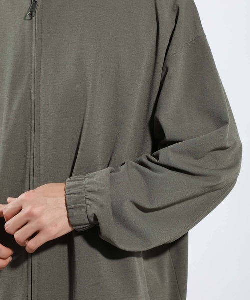 BAYFLOW(ベイフロー)の「ドライ鹿の子ブルゾン(カーディガン/ボレロ・メンズ・ブラック/ブラウン/セージグリーン・MEDIUM/LARGE)」の18枚目の写真