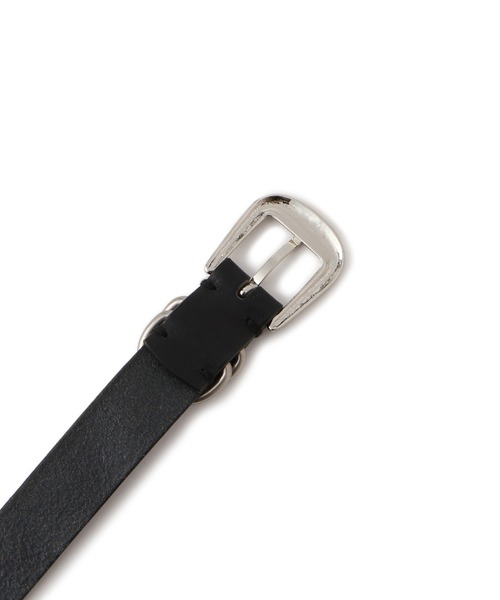 ADAM ET ROPE'（アダムエロペ）の「【サステナブル】ダブルリングスムースベルト（ベルト・レディース・シルバー/ゴールド・FREE）」の7枚目の写真