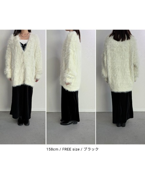 Vネックベロアロングキャミワンピース（ワンピース）｜Aunt Marie's