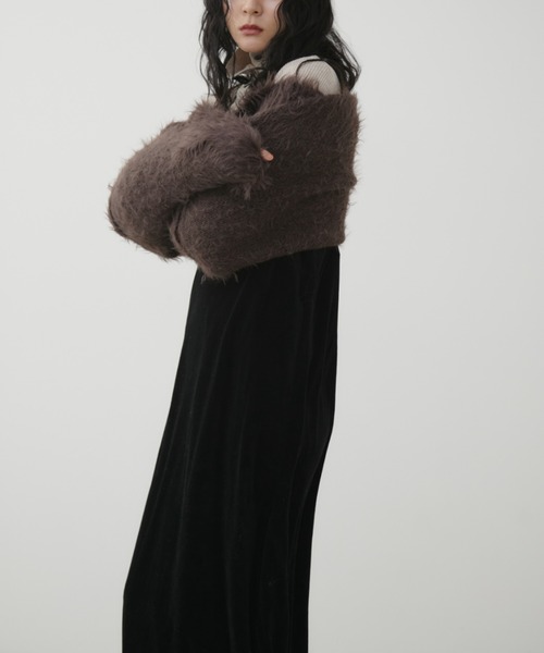 セール】Vネックベロアロングキャミワンピース（ワンピース）｜Aunt