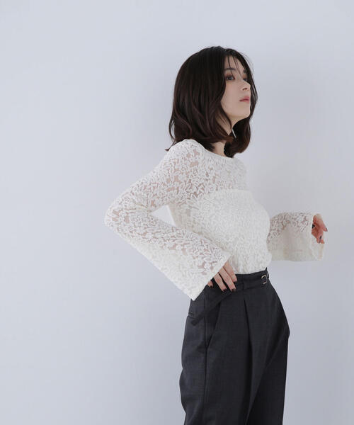 MACHATT ラッセルレーストップス（ホワイト） 新作！マチャット