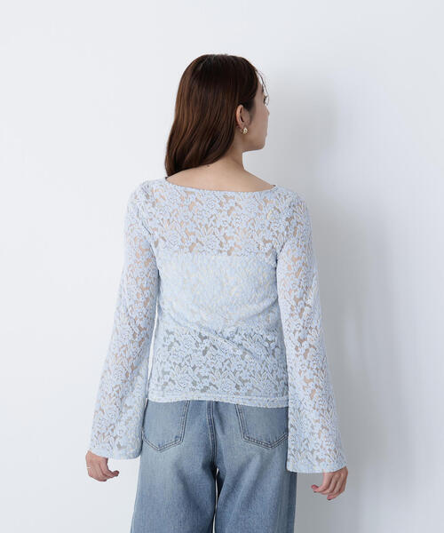 NATURAL BEAUTY BASIC（ナチュラルビューティーベーシック）の「◇モールレーストップス（Tシャツ/カットソー・レディース・ブルー/ブラウン/オフホワイト・FREE）」の10枚目の写真