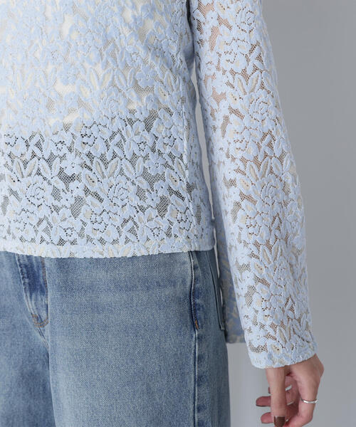 NATURAL BEAUTY BASIC（ナチュラルビューティーベーシック）の「◇モールレーストップス（Tシャツ/カットソー・レディース・ブルー/ブラウン/オフホワイト・FREE）」の7枚目の写真