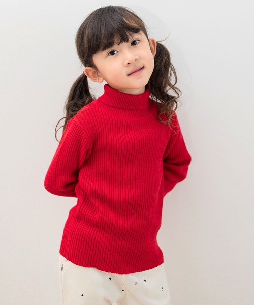 SKAPE（エスケープ）の「ﾊｲﾈｯｸﾆｯﾄ（ニット/セーター・キッズ・グリーン/パープル/レッド/ブルー/ブラック/アイボリー・130cm/120cm/110cm/100cm/90cm/80ｃｍ）」の6枚目の写真