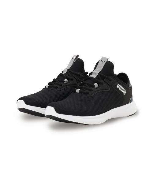 PUMA(プーマ)の「PUMA プーマ ウィメンズ ソフトライド バイタル 2 フェム GR ランニングシュ(スニーカー・レディース・ベージュ系その他/ブラック×シルバー・23.0cm/22.5cm/22.0cm/24.5cm/24.0cm/23.5cm/26.0cm/25.5cm/25.0cm)」の3枚目の写真
