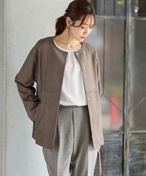 セール】スエードゆるブルゾン（ブルゾン）｜Honeys（ハニーズ）の