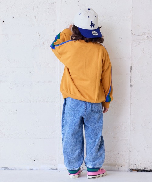 MARKEY'S（マーキーズ）の「ラインリブデニムパンツ（デニムパンツ・キッズ・ブルー/ブラック・120/110/100/90/150/130/140）」の11枚目の写真