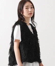 Gready Brilliant | ラメシャギージャガードベスト(シャツ/ブラウス)