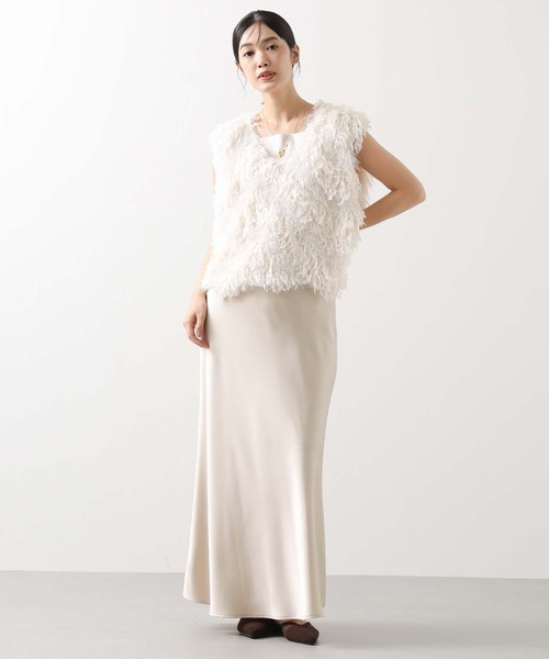 Gready Brilliant（グレディブリリアン）の「ラメシャギージャガードベスト（シャツ/ブラウス・レディース・アイボリー/ブラック・38）」の14枚目の写真