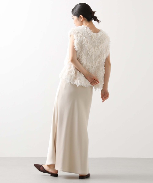 Gready Brilliant（グレディブリリアン）の「ラメシャギージャガードベスト（シャツ/ブラウス・レディース・アイボリー/ブラック・38）」の16枚目の写真