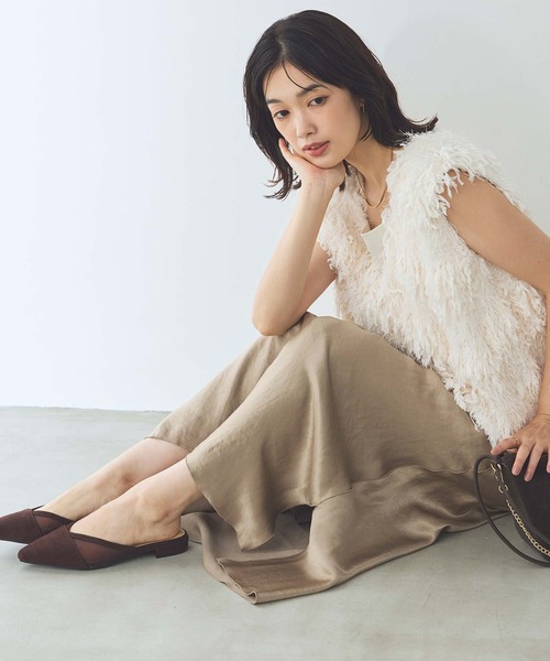 Gready Brilliant（グレディブリリアン）の「ラメシャギージャガードベスト（シャツ/ブラウス・レディース・アイボリー/ブラック・38）」の11枚目の写真