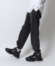 ANPAS（アンパス）の「Vintage Design Chemical Denim Easy Pants/セットアップ対応 ケミカル加工 カットデニム ストレッチイージーパンツ ボトムス スウェットパンツ メンズ レディース（スウェットパンツ）」