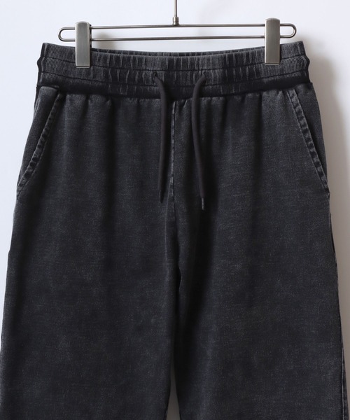 ANPAS(アンパス)の「Vintage Design Chemical Denim Easy Pants/セットアップ対応 ケミカル加工 カットデニム ストレッチイージーパンツ ボトムス スウェットパンツ メンズ レディース(スウェットパンツ・メンズ・ブルー/ブラック・LL/M/L)」の22枚目の写真