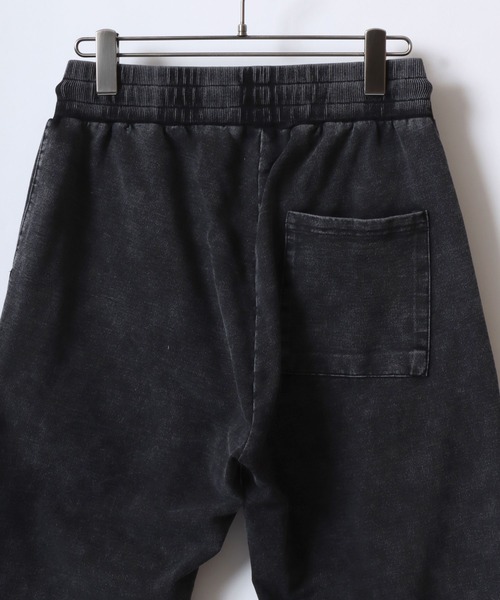 ANPAS(アンパス)の「Vintage Design Chemical Denim Easy Pants/セットアップ対応 ケミカル加工 カットデニム ストレッチイージーパンツ ボトムス スウェットパンツ メンズ レディース(スウェットパンツ・メンズ・ブルー/ブラック・LL/M/L)」の14枚目の写真