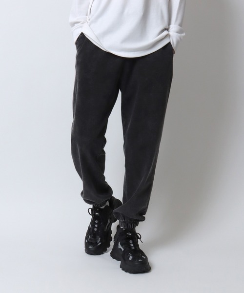ANPAS(アンパス)の「Vintage Design Chemical Denim Easy Pants/セットアップ対応 ケミカル加工 カットデニム ストレッチイージーパンツ ボトムス スウェットパンツ メンズ レディース(スウェットパンツ・メンズ・ブルー/ブラック・LL/M/L)」の13枚目の写真