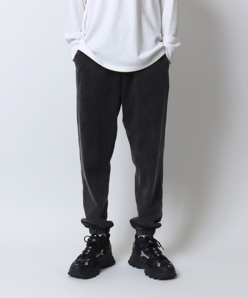 ANPAS(アンパス)の「Vintage Design Chemical Denim Easy Pants/セットアップ対応 ケミカル加工 カットデニム ストレッチイージーパンツ ボトムス スウェットパンツ メンズ レディース(スウェットパンツ・メンズ・ブルー/ブラック・LL/M/L)」の18枚目の写真