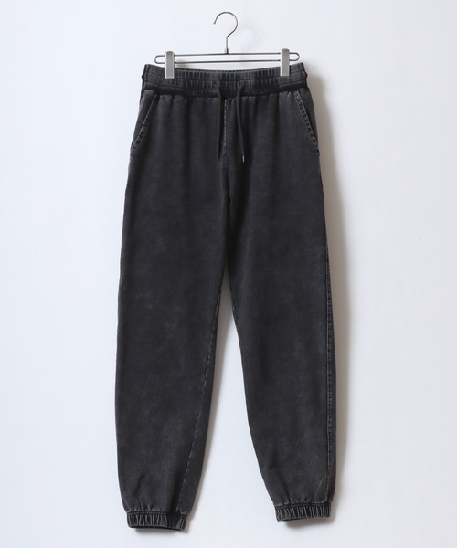 ANPAS(アンパス)の「Vintage Design Chemical Denim Easy Pants/セットアップ対応 ケミカル加工 カットデニム ストレッチイージーパンツ ボトムス スウェットパンツ メンズ レディース(スウェットパンツ・メンズ・ブルー/ブラック・LL/M/L)」の17枚目の写真