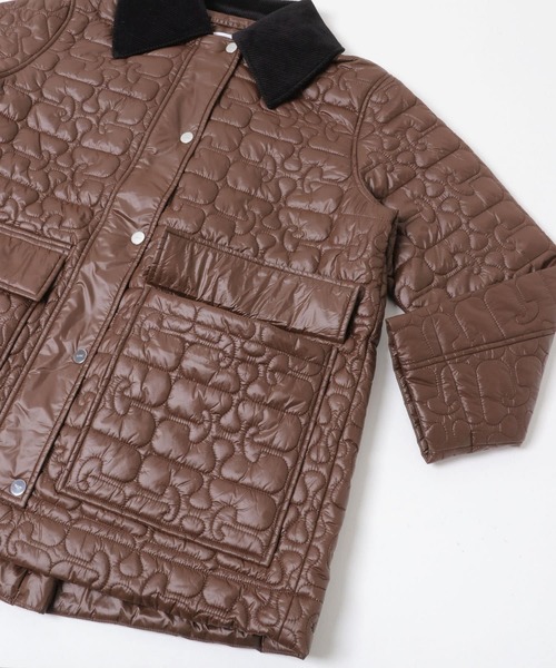 GANNI Shiny Quilt Midi Jacket（ダウンジャケット/コート