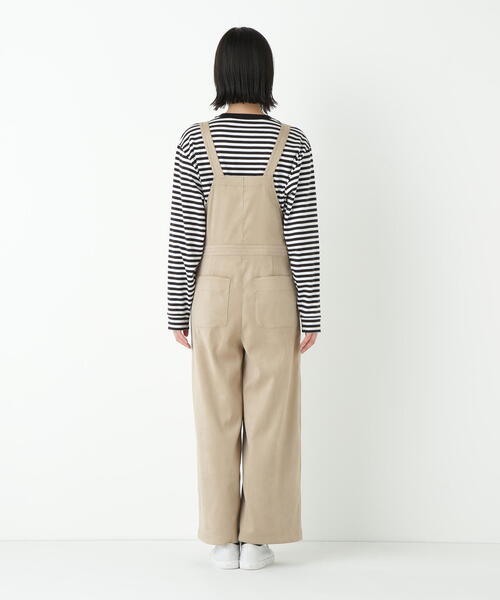 human woman（ヒューマンウーマン）の「◆ストレッチフェイクスエードオーバーオール（サロペット/オーバーオール・レディース・ブラウン/ベージュ・MEDIUM）」の20枚目の写真