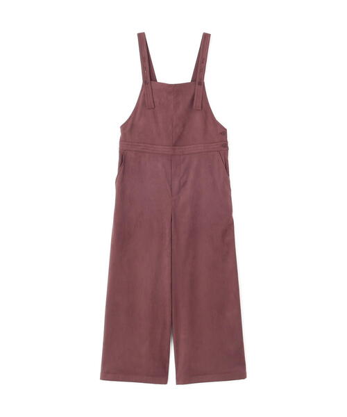 human woman（ヒューマンウーマン）の「◆ストレッチフェイクスエードオーバーオール（サロペット/オーバーオール・レディース・ブラウン/ベージュ・MEDIUM）」の5枚目の写真