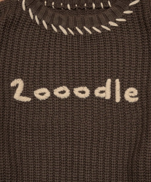 Zooodle(ズードル)の「Stitch Logo knit - ステッチロゴニット -(ニット/セーター・メンズ・ネイビー/ブラウン・LARGE/MEDIUM)」の18枚目の写真