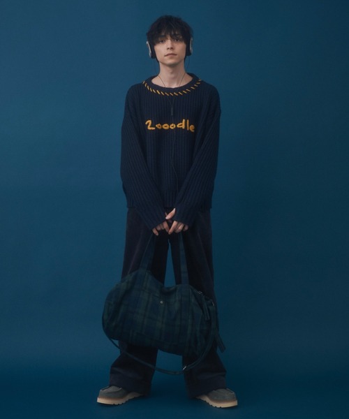 Zooodle(ズードル)の「Stitch Logo knit - ステッチロゴニット -(ニット/セーター・メンズ・ネイビー/ブラウン・LARGE/MEDIUM)」の19枚目の写真