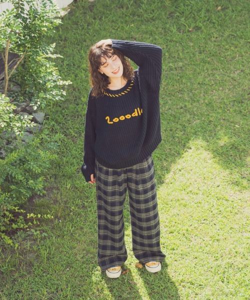 Zooodle(ズードル)の「Stitch Logo knit - ステッチロゴニット -(ニット/セーター・メンズ・ネイビー/ブラウン・LARGE/MEDIUM)」の17枚目の写真