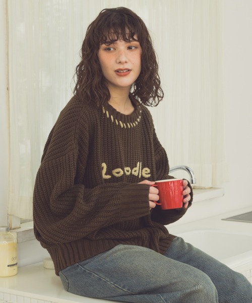 Stitch Logo knit - ステッチロゴニット -（ニット/セーター