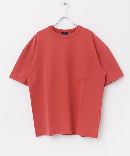 ITEMS URBANRESEARCH（アイテムズ アーバンリサーチ）の「フェード加工クルーネック天竺ポケットTシャツ（Tシャツ/カットソー・メンズ・ブラウン/グリーン/レッド/ブラック・LARGE/MEDIUM）」の13枚目の写真