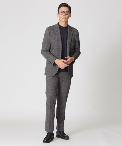 Paul Stuart(ポールスチュアート)の「【Nikkei magazine掲載】【STUART'S TRAVELER】ハイスペックバーズアイトラウザーズ(スラックス・メンズ・グレー系その他2/ネイビー・46/50/48/52)」の6枚目の写真