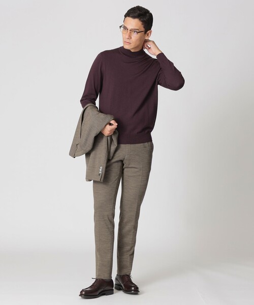 Paul Stuart(ポールスチュアート)の「【Nikkei magazine掲載】【STUART'S TRAVELER】ハイスペックバーズアイトラウザーズ(スラックス・メンズ・グレー系その他2/ネイビー・46/50/48/52)」の10枚目の写真