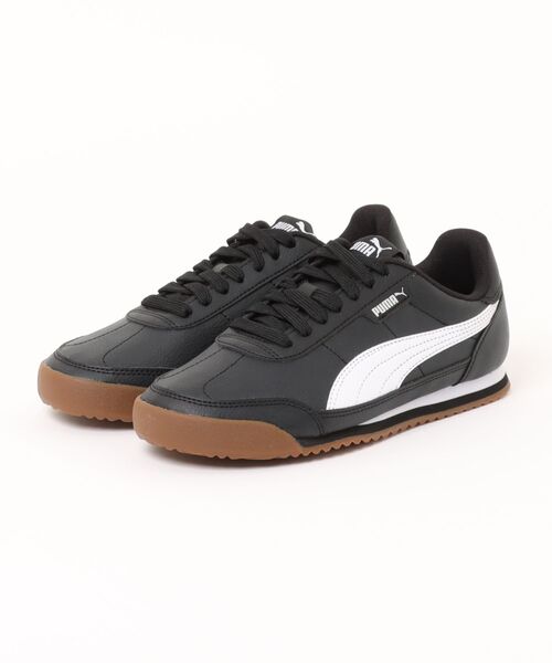 PUMA(プーマ)の「PUMA プーマ TURINO 2【軽量】 薄底 ロープロファイル(チュリーノ2) 397452(スニーカー・レディース・ホワイト/ブラック/ネイビー・24.5cm/23.0cm/24.0cm/25.0cm/22.5cm/23.5cm/25.5cm/26.0cm/26.5cm/27.0cm/27.5cm/28.0cm/28.5cm/29.0cm)」の1枚目の写真