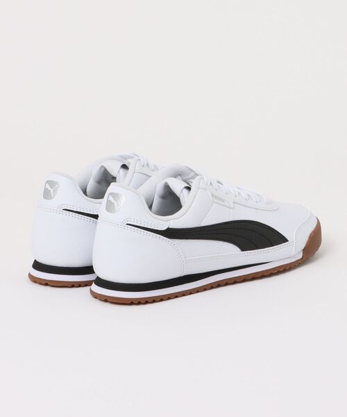 PUMA(プーマ)の「PUMA プーマ TURINO 2【軽量】 薄底 ロープロファイル(チュリーノ2) 397452(スニーカー・レディース・ホワイト/ブラック/ネイビー・24.5cm/23.0cm/24.0cm/25.0cm/22.5cm/23.5cm/25.5cm/26.0cm/26.5cm/27.0cm/27.5cm/28.0cm/28.5cm/29.0cm)」の4枚目の写真