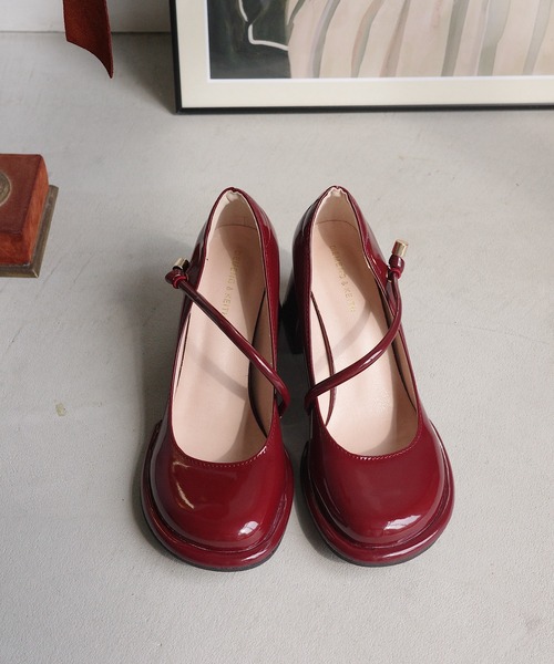 ラウンドトゥ メリージェーンパンプス（パンプス）｜PIN（ピン）の