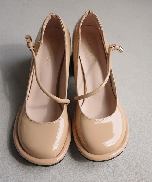 Offen ラウンドトゥメリージェーンパンプス セール】ラウンドトゥ メリージェーンパンプス（パンプス）｜PIN（ピン